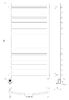 Полотенцесушитель электрический Secado Милан 4 100x50 черный матовый