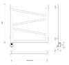 Полотенцесушитель электрический Secado Мирано 60x40 черный матовый