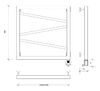 Полотенцесушитель электрический Secado Мирано 60x50 черный матовый