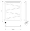Полотенцесушитель электрический Secado Мирано 80x60 черный матовый