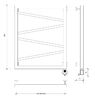 Полотенцесушитель электрический Secado Мирано 80x60 черный матовый