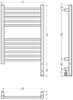 Полотенцесушитель электрический Сунержа РЭБ БОГЕМА 3.1 прямая 600х400 МЭМ правый (Золотой шёлк) 32-6005-6040