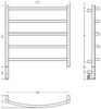 Полотенцесушитель электрический Сунержа РЭБ ГАЛАНТ 3.1 600х600 МЭМ левый (Состаренная латунь) 051-6000-6060