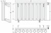 Отопительный радиатор Сунержа ДР КУМИР-0 н/ж EU50 правый 300х610 / 9 сек (Тёмный титан муар) 15-0351-3009