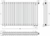 Отопительный радиатор Сунержа ДР ЭСТЕТ-00 н/ж EU50 500х810 / 18 сек (Матовый белый) 30-0322-5018