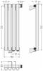 Отопительный радиатор Сунержа ДР ЭСТЕТ-1 н/ж EU50 правый 500х180 / 4 сек (Шампань) 020-0311-5004