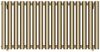 Отопительный радиатор Сунержа ДР КУМИР-0 н/ж 500х1100 / 16 сек (Золотой шёлк) 32-0340-5016