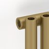 Отопительный радиатор Сунержа ДР ЭСТЕТ-0 н/ж 500х225 / 5 сек (Матовое золото) 032-0331-5005