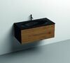 KERASAN SHAPE Раковина 1220х520 мм., встраиваемая, с 1 отверстием для смесителя, цвет черный матовый