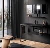 KERASAN SHAPE Раковина 1220х520 мм., встраиваемая, с 1 отверстием для смесителя, цвет черный матовый