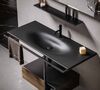 KERASAN SHAPE Раковина 1020х520 мм., встраиваемая, с 1 отверстием для смесителя, цвет черный матовый
