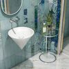 Kerama Marazzi Раковина CONO подвесная 44,5*44,5*35см без отв. под смеситель, без перелива, цвет белый глянцевый