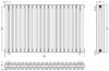 Отопительный радиатор Сунержа ДР ЭСТЕТ-00 н/ж 500х900 / 20 сек (Матовый белый) 30-0332-5020