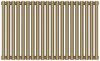 Отопительный радиатор Сунержа ДР ЭСТЕТ-11 н/ж 500х900 / 20 сек (Матовое золото) 032-0302-5020