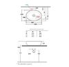 GLOBO Oval Накладная раковина 60x42см, цвет белый глянцевый