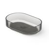 DEA DESIGN Washbasins Раковина настольная 56x36xh15 см, материал: Glasstech прозрачная смола, цвет: Smoky Black R4