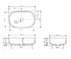 DEA DESIGN Washbasins Раковина настольная 56x36xh15 см, материал: Glasstech прозрачная смола, цвет: Smoky Black R4
