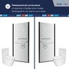 Душевая дверь Dolphin TN-03B 90x195 см, стекло Прозрачное, регулировка 850-900 мм