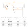 Душевая дверь RGW HO-012B 100x195 см, стекло Прозрачное, регулировка 1000-1005 мм