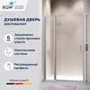 Душевая дверь RGW LE-004Gr 120x195 см, стекло Матовое-Сатинат, регулировка 1185-1205 мм