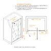 Душевая дверь RGW PA-008B 100x195 см, стекло Матовое-Сатинат, регулировка 985 - 1115 мм