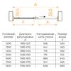 Душевая дверь RGW PA-017 160x195 см, стекло Матовое-Сатинат, регулировка 1585-1615 мм