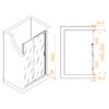 Душевая дверь RGW PA-14W 120x195 см, стекло Прозрачное, регулировка 1180-1220 мм