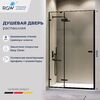 Душевая дверь RGW SV-004B 140x200 см, стекло Прозрачное, регулировка 1385-1405 мм