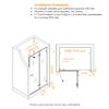 Душевая дверь RGW SV-004Gr 110x200 см, стекло Прозрачное, регулировка 1085-1105 мм