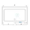 Душевая дверь RGW SV-12B 100x195 см, стекло Прозрачное, регулировка 995-1005 мм