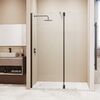 Душевая перегородка RGW WA-050B (WA-002B + Z-070B) стекло Прозрачное, профиль Черный, 90х195см