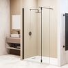 Душевая перегородка RGW WA-050B (WA-002B + Z-070B) стекло Прозрачное, профиль Черный, 90х195см