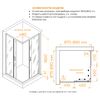 Душевой уголок Dolphin TN-31 41933199-11 стекло Прозрачное 90х90