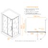 Душевой уголок RGW CL-046B 350904628-14 стекло Прозрачное, профиль Черный, 120х80 см