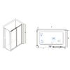 Душевой уголок RGW CL-48-1 (CL-14 + Z-060-1) 320948109-011 стекло прозрачное 100х90