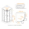 Душевой уголок RGW CL-55B 72095588-14 стекло Прозрачное, профиль Черный, 80х80 см