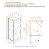 Душевой уголок RGW HO-045B (HO-011B + Z-050-2B + O-204B) стекло Прозрачное 60х80