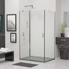Душевой уголок RGW LE-044 (LE-004+Z-14) 06124410-11 стекло Прозрачное, профиль Хром, 110х100 см