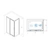 Душевой уголок RGW LE-41-1B (LE-12B + Z-060-2B) 341241118-014 стекло Прозрачное 110х80