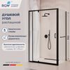 Душевой уголок RGW PA-078-1B (RGW PA-008B + Z-060-2B) 3508078108-14 стекло прозрачное 100х80