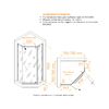 Душевой уголок RGW PA-081B 35088188-14 стекло Прозрачное 80х80