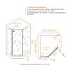 Душевой уголок RGW PA-091 35089180-11 стекло Прозрачное 100х80
