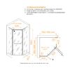 Душевой уголок RGW PA-091B 35089189-14 стекло Прозрачное 90х80