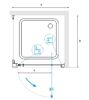Душевой уголок RGW PA-135-1 (PA-105 + Z-060-1) 4108135100-011 стекло прозрачное 100х100