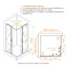 Душевой уголок RGW PA-39B 03083999-14 стекло Прозрачное, профиль Черный, 90х90 см