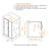 Душевой уголок RGW PA-74-1 (PA-14 + Z-060-2) 4108741110-11 стекло Прозрачное 110х100