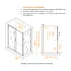 Душевой уголок RGW PA-74-1B (PA-14B + Z-060-2B) 4108741158-14 стекло Прозрачное 150х80