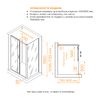 Душевой уголок RGW PA-74-1B (PA-14B + Z-060-2B) 4108741118-14 стекло Прозрачное 110х80