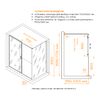Душевой уголок RGW PA-74-1B (PA-14B + Z-060-2B) 4108741170-14 стекло Прозрачное 170х100