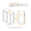 Душевой уголок RGW PA-74B (PA-14B + Z-050-2B) 410874157-14 стекло Прозрачное 150х70